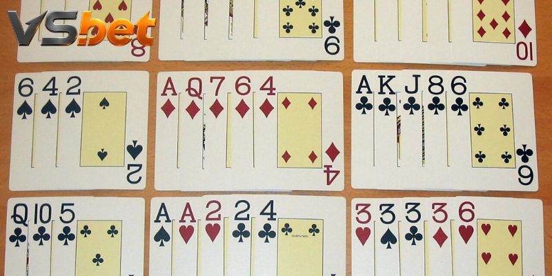 Thứ hạng bộ bài quyết định sức mạnh từng chi